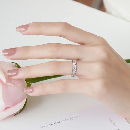 Damen-Schmuckset Ring und Armreif mit Moissanit