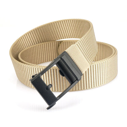 Herren-Gürtel aus Nylon 3,8 cm Breite verstellbar mit automatischer Schnalle für Alltag und Abenteuer