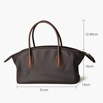 Naturbelassenes Rindsleder Top-Handle | Damen Tasche