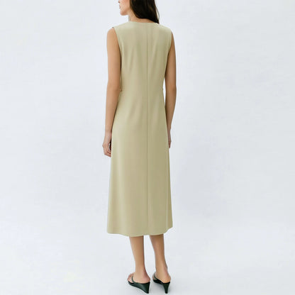 Elegantes Schulterfreies Midi Sommerkleid Mit Lockerer Passform Für Damen