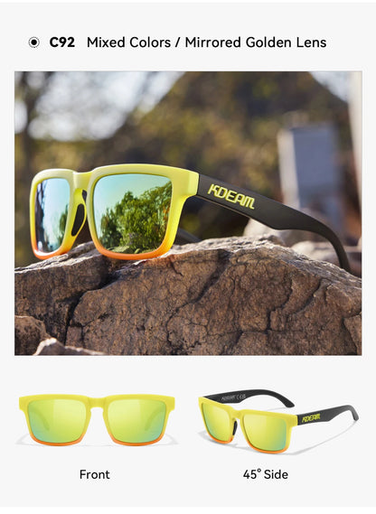Sonnenbrille polarisiert TR90 Reißverschlussetui Unisex frische Farben