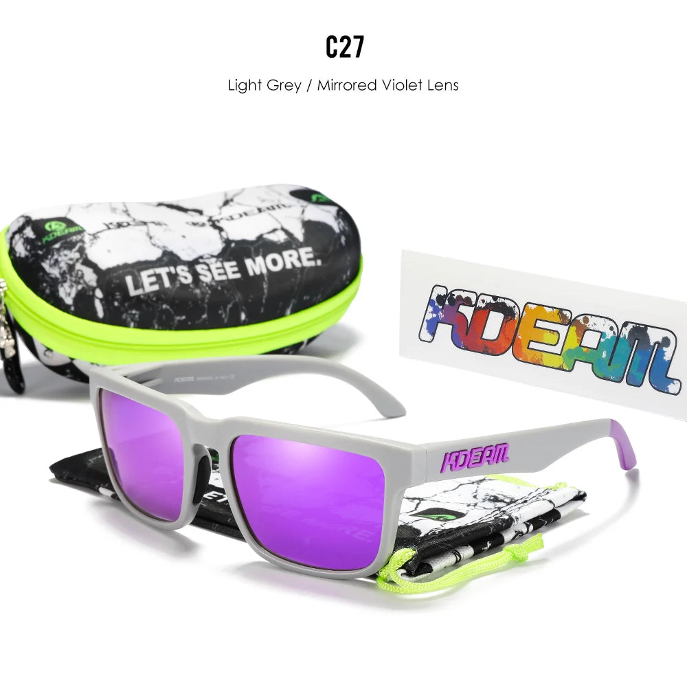 Sonnenbrille quadratisch polarisiert lässig Outdoor Unisex Pärchen neues Paket