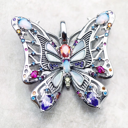 Damen-Charm-Anhänger Amulett magisch Natur Glück aus Sterlingsilber