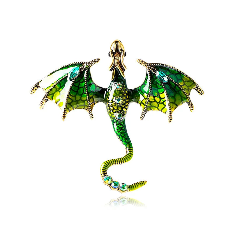 Brosche Drache Emaille Tier Casual Schnalle Party Corsage Unisex