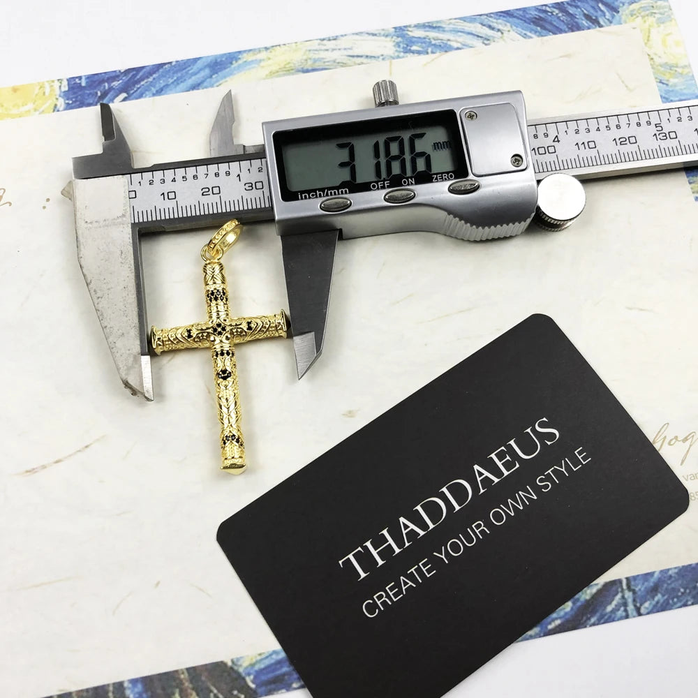 Damen-Charm-Anhänger Kreuz und Krone majestätisch aus Sterlingsilber