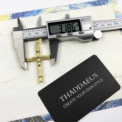 Damen-Charm-Anhänger Kreuz und Krone majestätisch aus Sterlingsilber