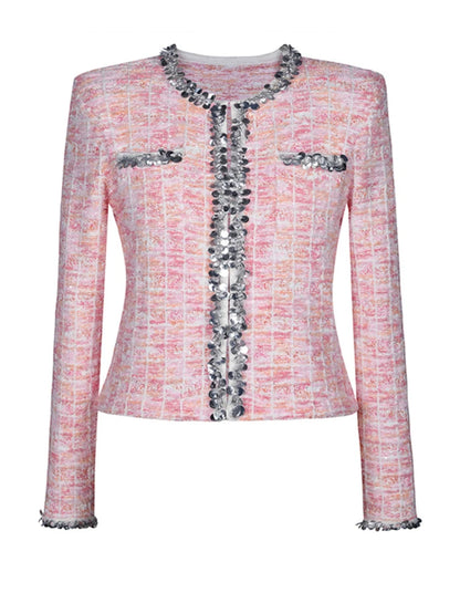 Eleganter Damen-A-Linien-Rock mit hohem Bund und Patchwork-Design im minimalistischen Stil