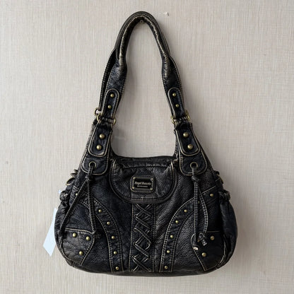 Damen-Top-Handle-Tasche aus PU-Leder mit Telefonfach und mehreren Innenfächern für Alltag und Freizeit