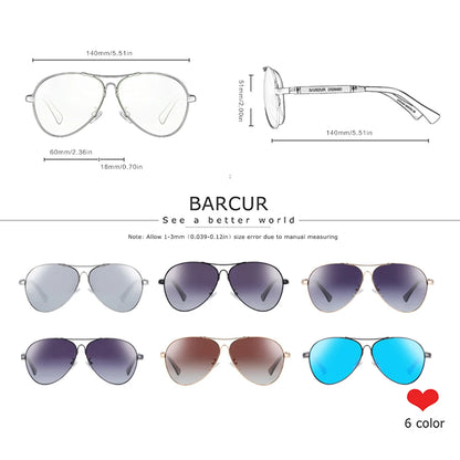 Sonnenbrille Pilot Memory-Rahmen Farbverlauf Spiegel polarisiert Unisex