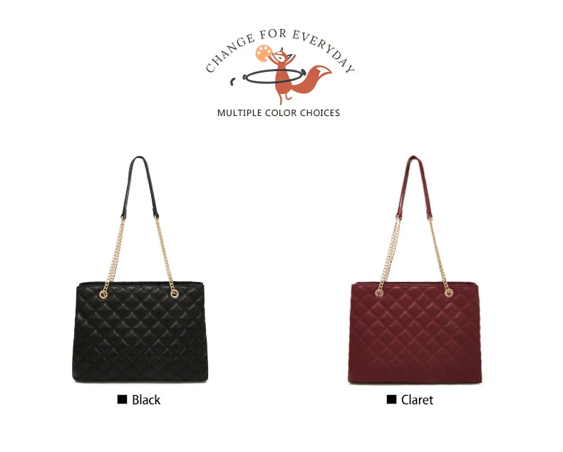 Damen Schultertasche mit gestepptem Design