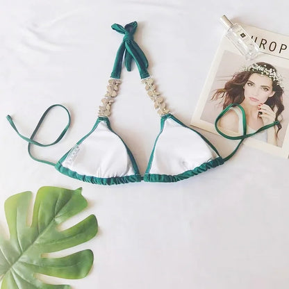 Sexy Damen-Bikini-Set mit vier Teilen – ideal für Strand und Pool