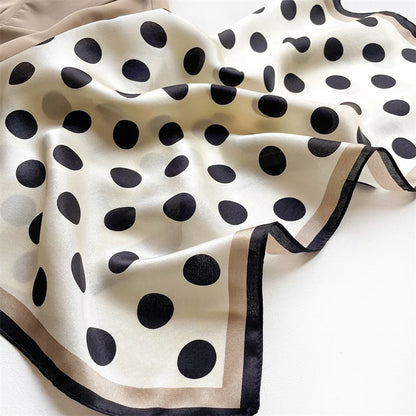 Damen Seidenschal klein Krawatte Haarband Bandana Foulard Kopftuch bedruckt B