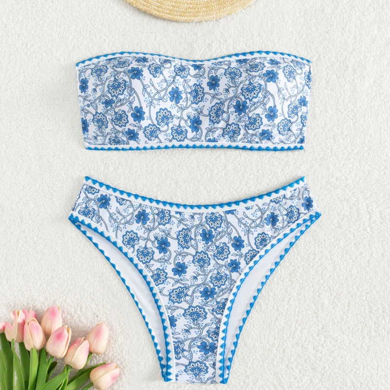 Sommerlicher Push-Up-Bikini im brasilianischen Stil – ideal für Strand und Pool