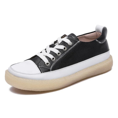 AIYUQI Damen Spring Shoes Leder Wasserdicht Flach