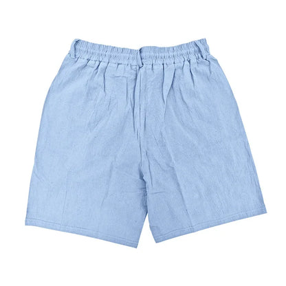 Graue Herren-Fitness-Shorts für Sommer und Training – Bequeme, elastische Dreipunkt-Hose für Laufen und Freizeit