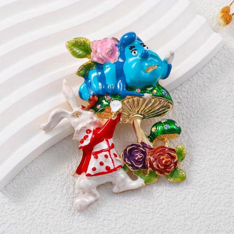 Brosche Hase Kristall Strass Luxus Kleidung Mantel Glänzend Damen