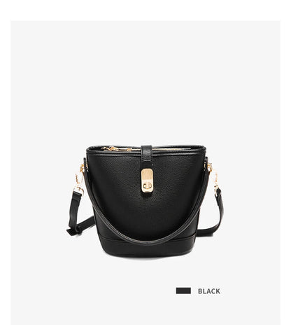 Damen-Handtasche Crossbody aus PU-Leder mit Reißverschluss und Hasp für Alltag und Abendoutfits