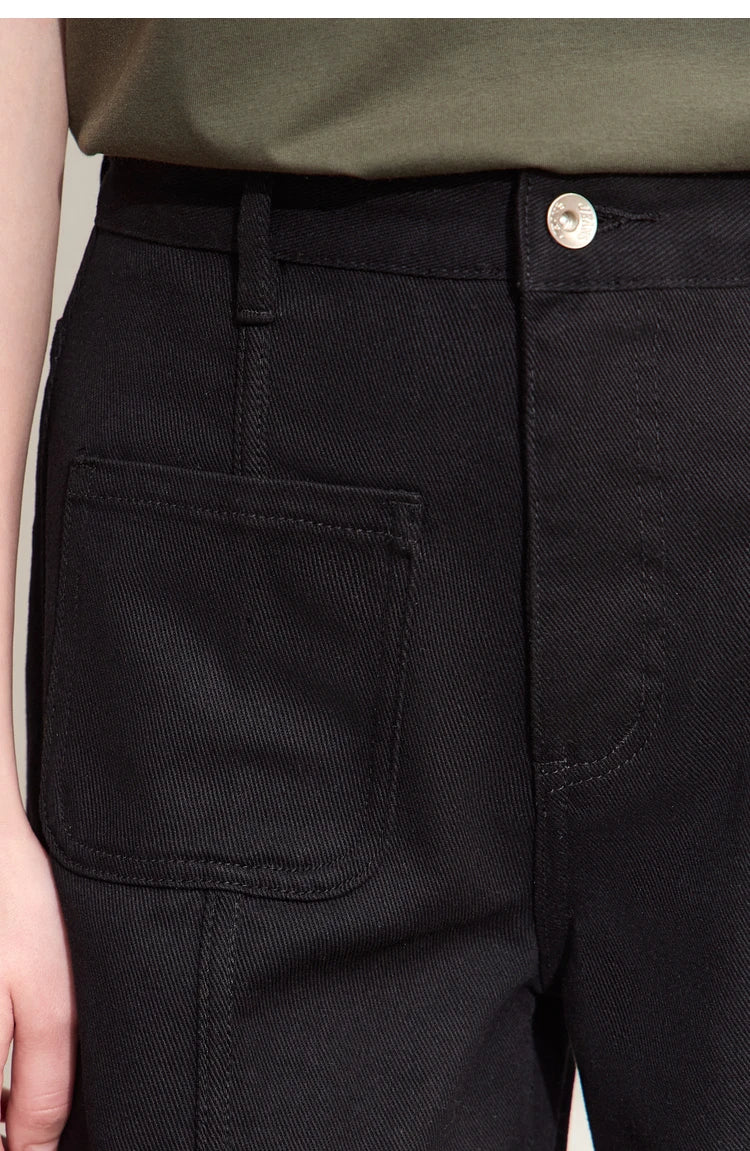 Minimalismus Baumwoll Jeans – Vintage Retro Fashion Shorts für Frauen