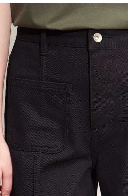 Minimalismus Baumwoll Jeans – Vintage Retro Fashion Shorts für Frauen