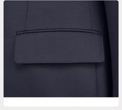 Schmal geschnittener Herrenanzug-Blazer mit grauen Streifen und 2-Knopf-Einreiher – ideal für Partys und Hochzeiten, Größe 48