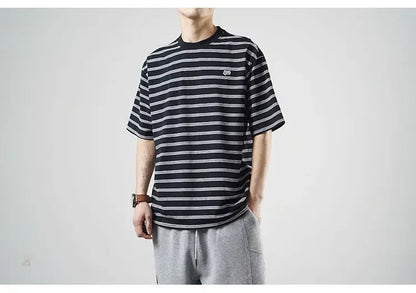 Herren T-Shirt aus Bambus-Mesh und Eisseide mit Rundhalsausschnitt – Kurzarm-Sommeroberteil