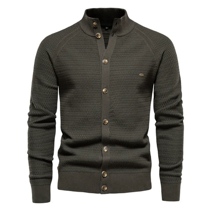 Herren Strickjacke aus Baumwolle im hochwertigen Design für die Wintermode
