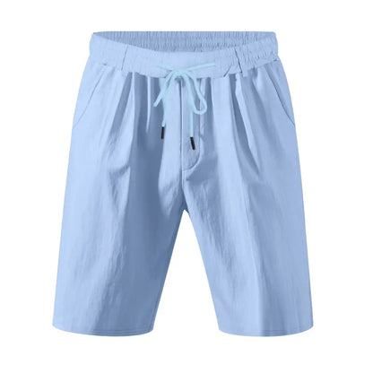 Graue Herren-Fitness-Shorts für Sommer und Training – Bequeme, elastische Dreipunkt-Hose für Laufen und Freizeit