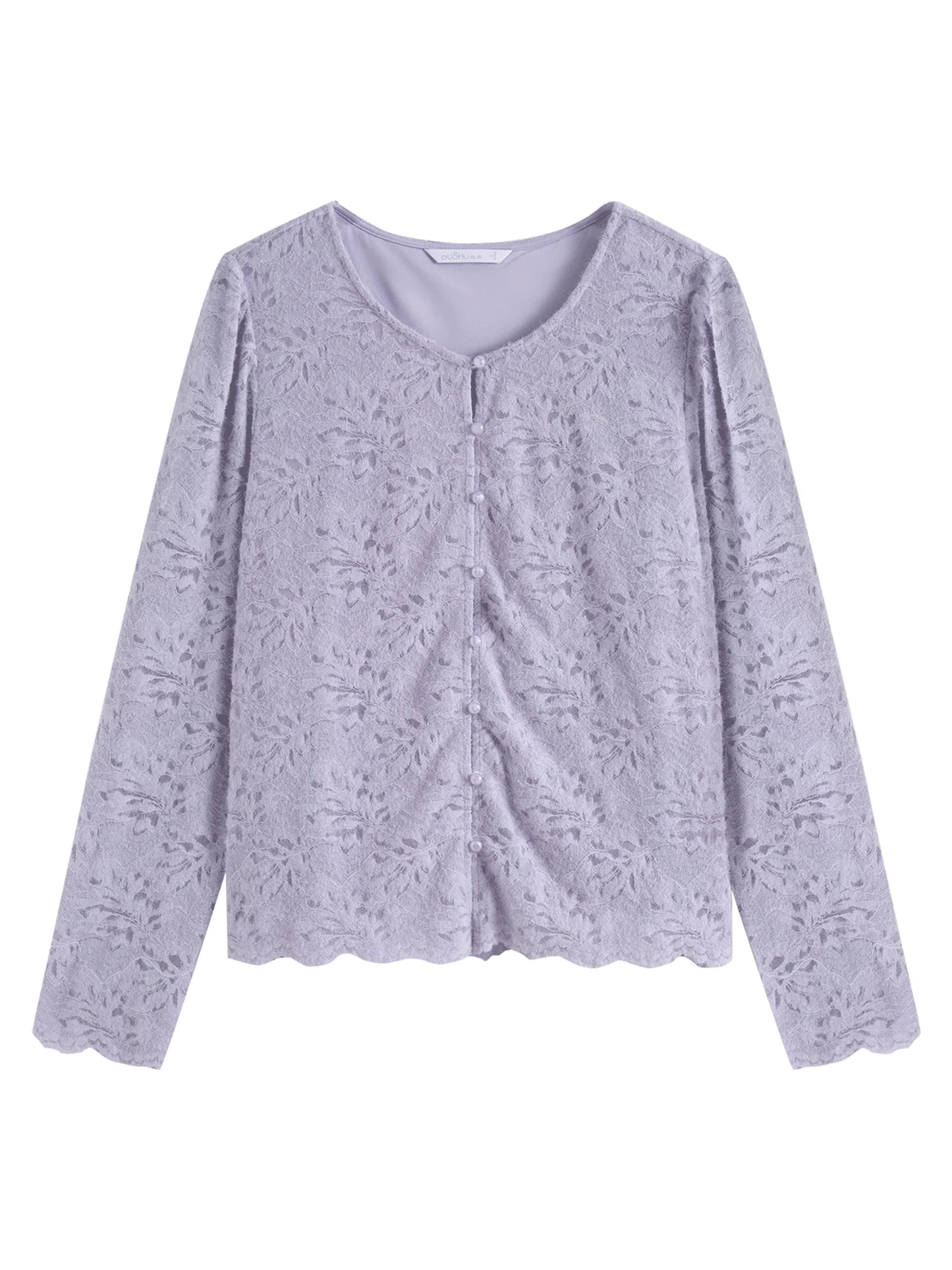 Damen-Sommer-T-Shirt aus Baumwolle mit quadratischem Ausschnitt und abgerundetem Saum – ideal fürs Büro