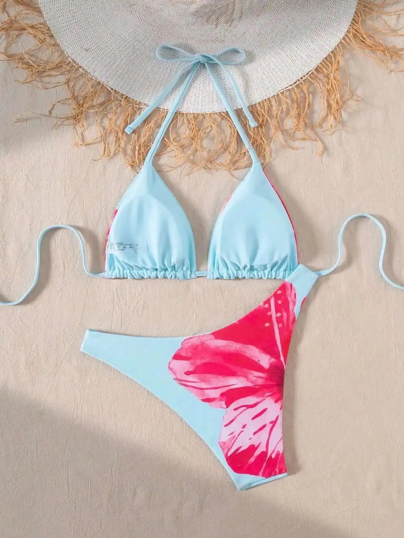 Glamouröses Damen-Bikini-Set mit Push-up-Effekt und glänzendem Design – perfekt für den Strand oder Pool