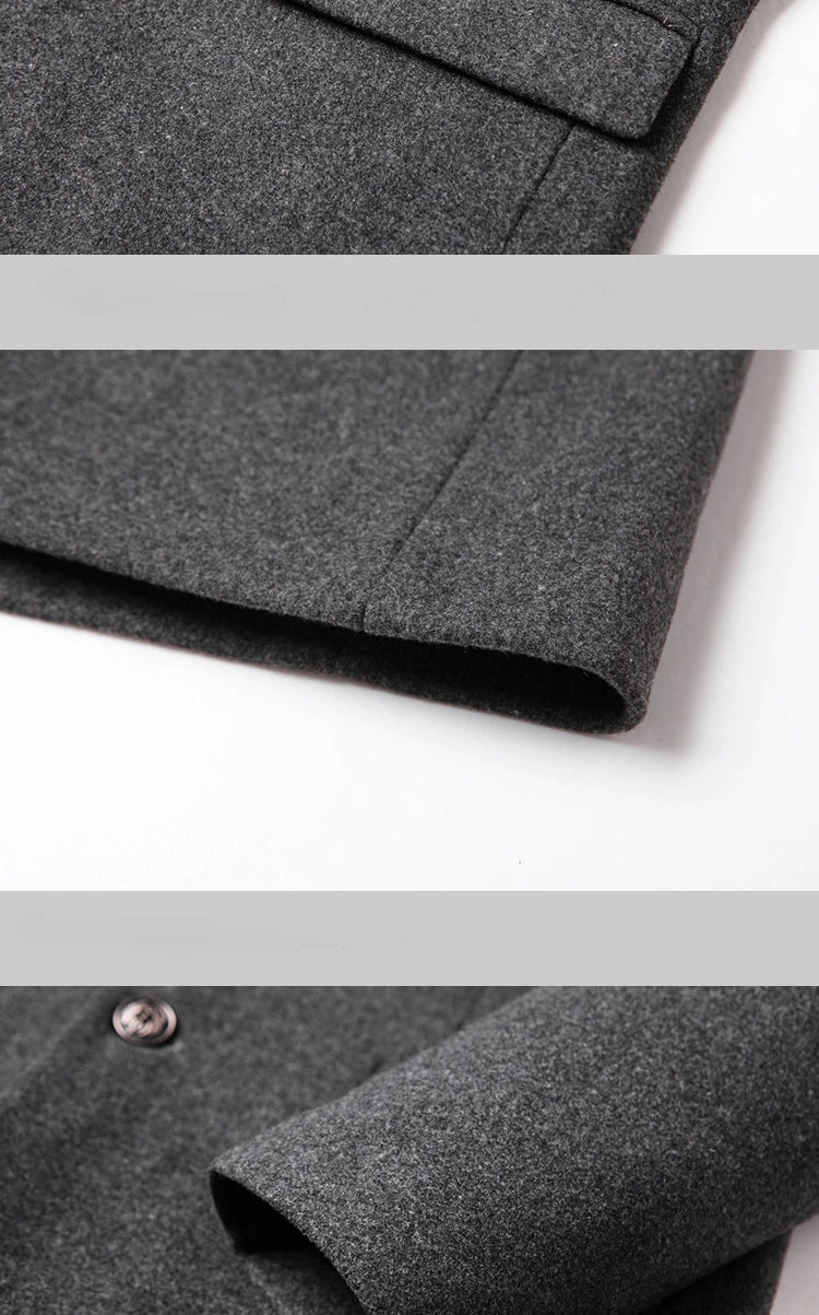 Business-Wollmantel für Herren – Ideal für Büro & Alltag