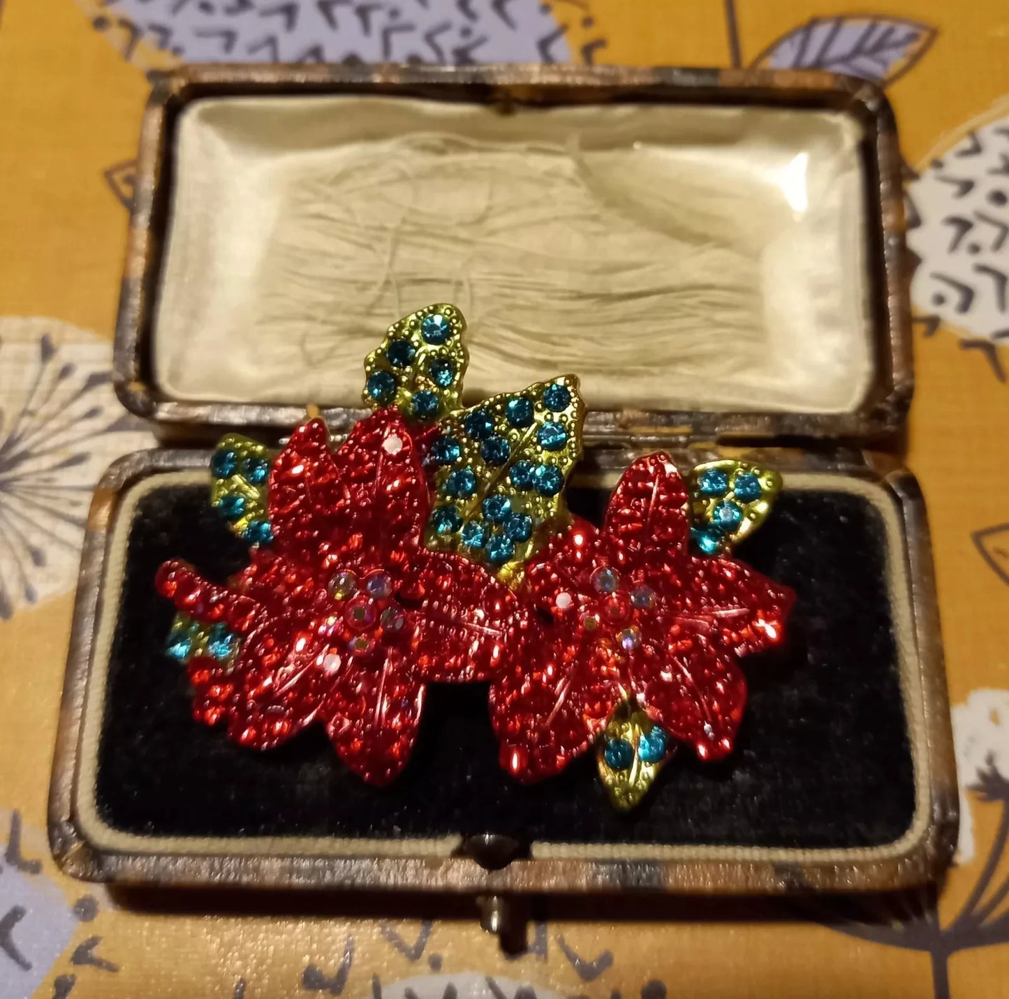 Brosche Blume Kristall Perle Luxus Anzug Party Bankett Damen