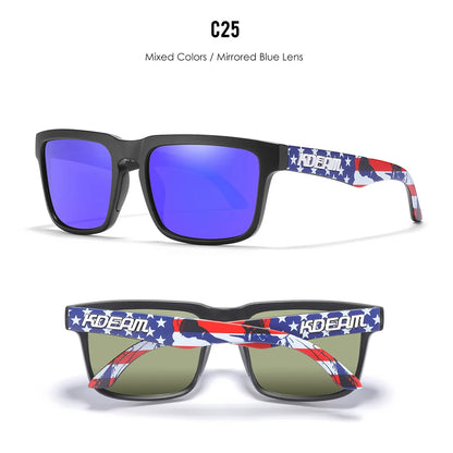 Sonnenbrille quadratisch polarisiert 37 Farben UV400 lässig Outdoor Unisex