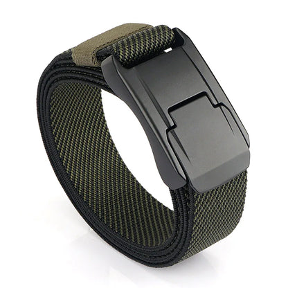 VATLY Elastik-Gürtel Herren Matte Metall-Schnalle Schnellverschluss Tactical Outdoor