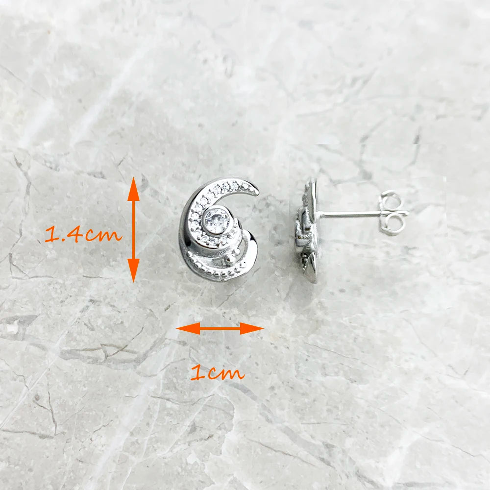 Damen-Ohrstecker Wellen Sommer aus Sterlingsilber