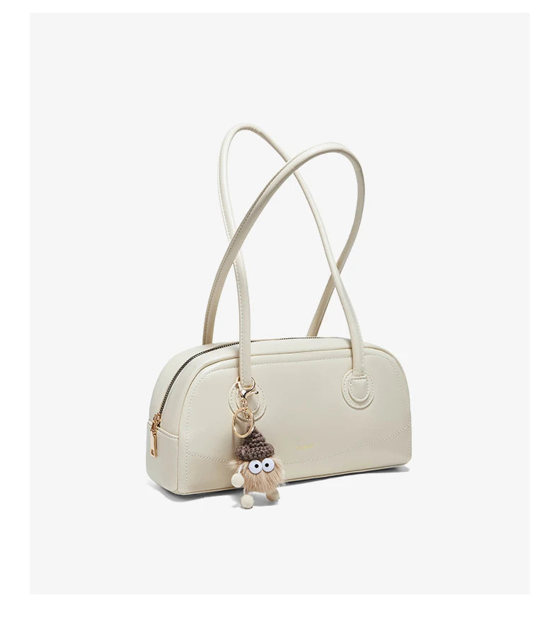 Damen Handtasche Aus PU Leather Simple Retro Stil Für Casual Commuting