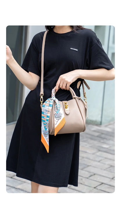 Damen Handtasche aus Split-Leder im Crossbody-Stil Luxus