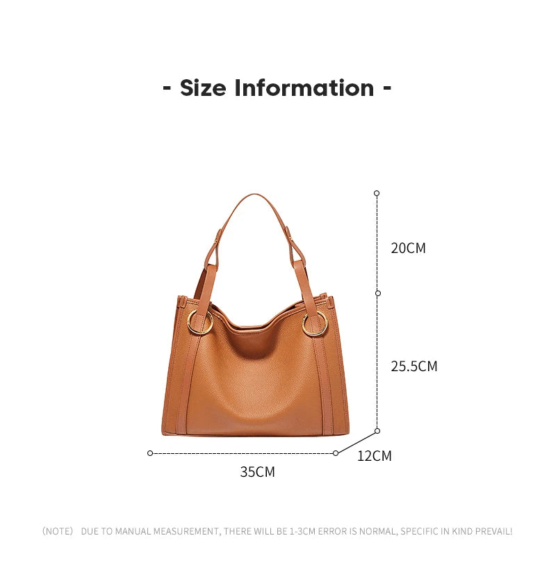 Damen Handtasche Aus Echtem Leder Mit Große Kapazität Geschenk Für Liebhaber