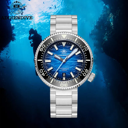 Herren-Profi-Taucheruhr mit 1000 m Wasserdichtigkeit und NH35A