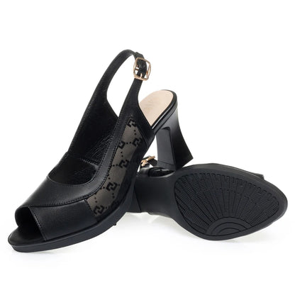 AIYUQI Frauen High Heel Sandalen Plattform 2025, Neue Echtes Leder Sommer Sandalen Frauen Fisch Mund Mode Kleid Frauen Sandalen