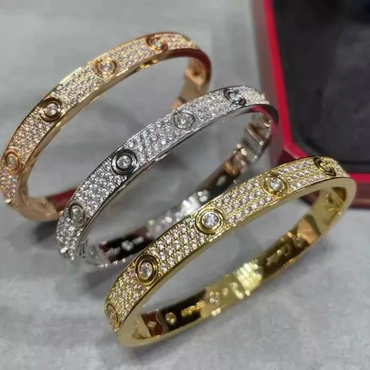 Damen-Schmuckset Ring und Armreif mit Moissanit
