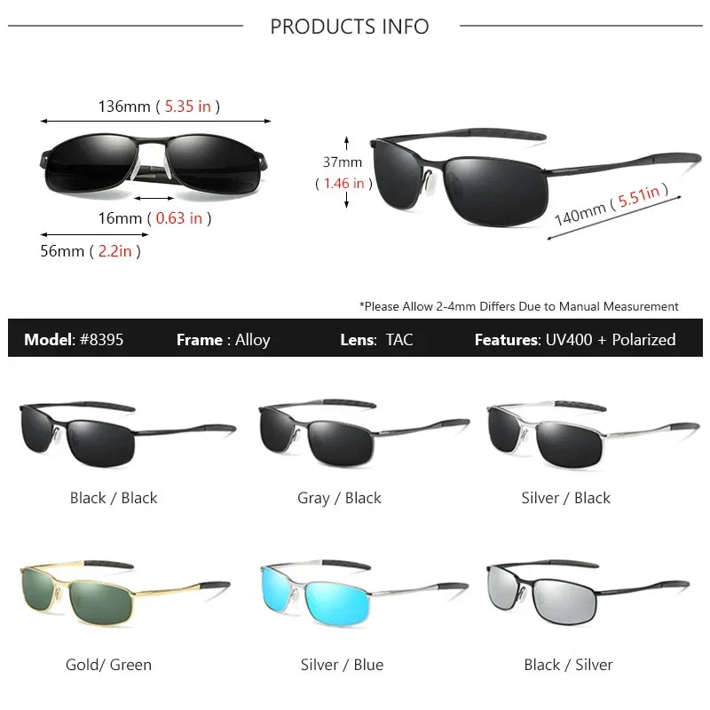 AOWEAR Retro Polarisierte Spiegel Sonnenbrille für Mann Frauen Vintage Sonnenbrille Herren UV400 Leichte Fahrbrille mit Etui