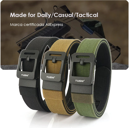 VATLY EDC Rigid Gürtel Herren Nylon Tactical Gun Belt Automatik-Schnalle