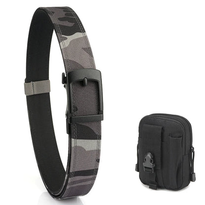 VATLY EDC Casual Gürtel Herren Nylon Rigid Military Automatik-Schnalle