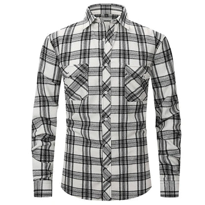 Langarm-Herrenhemd aus Eisseide – elastisch, bügelfrei und ideal für Business-Casual-Looks