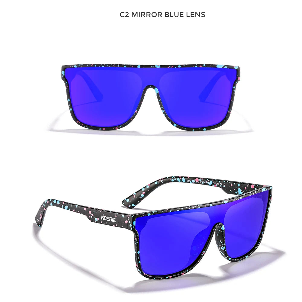 Sonnenbrille Einteiler polarisiert Sport Baseball Angeln Fahren Komplettzubehör