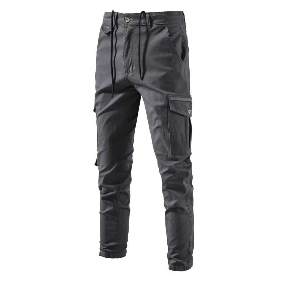 Premium Herren Cargo Hose 100% Baumwolle Mit Vielen Praktischen Taschen