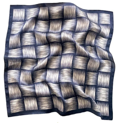 Damen Seidenschal quadratisch Blumen Bandana Haarband Halstuch weich E