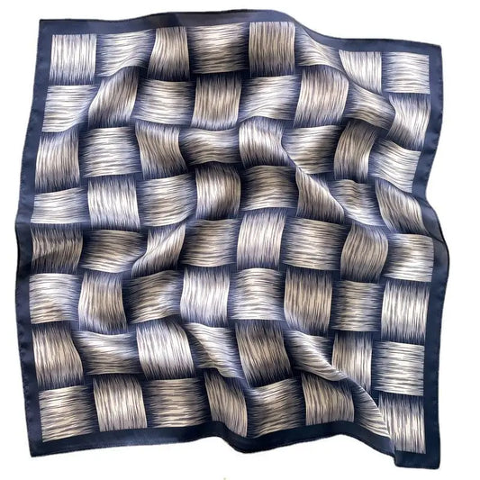 Damen Seidenschal quadratisch Blumen Bandana Haarband Halstuch weich E