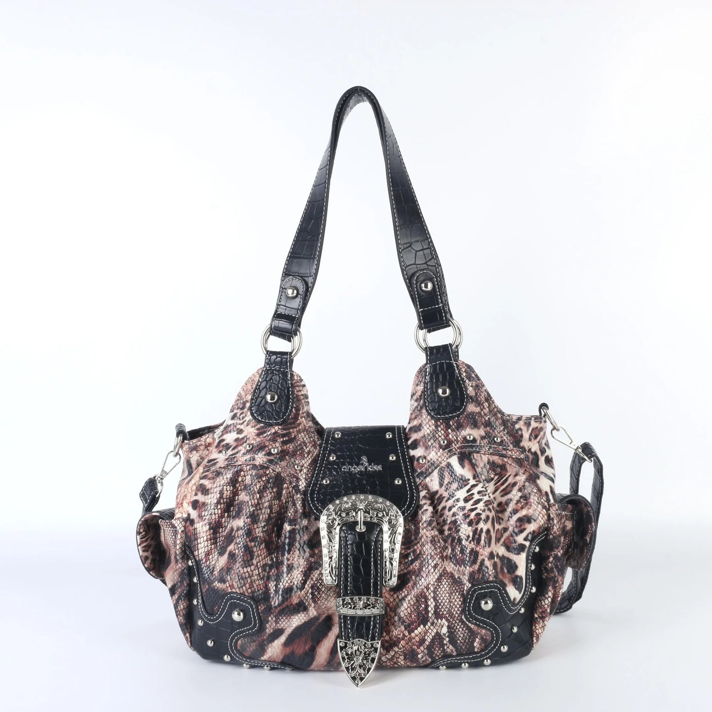 Damen-Handtasche aus Kunstleder Top-Griff mit Mehrfachfächern und Smartphonefach Alltag und Freizeit