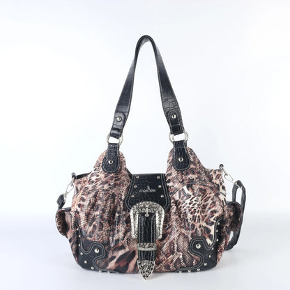 Damen-Handtasche aus Kunstleder Top-Griff mit Mehrfachfächern und Smartphonefach Alltag und Freizeit
